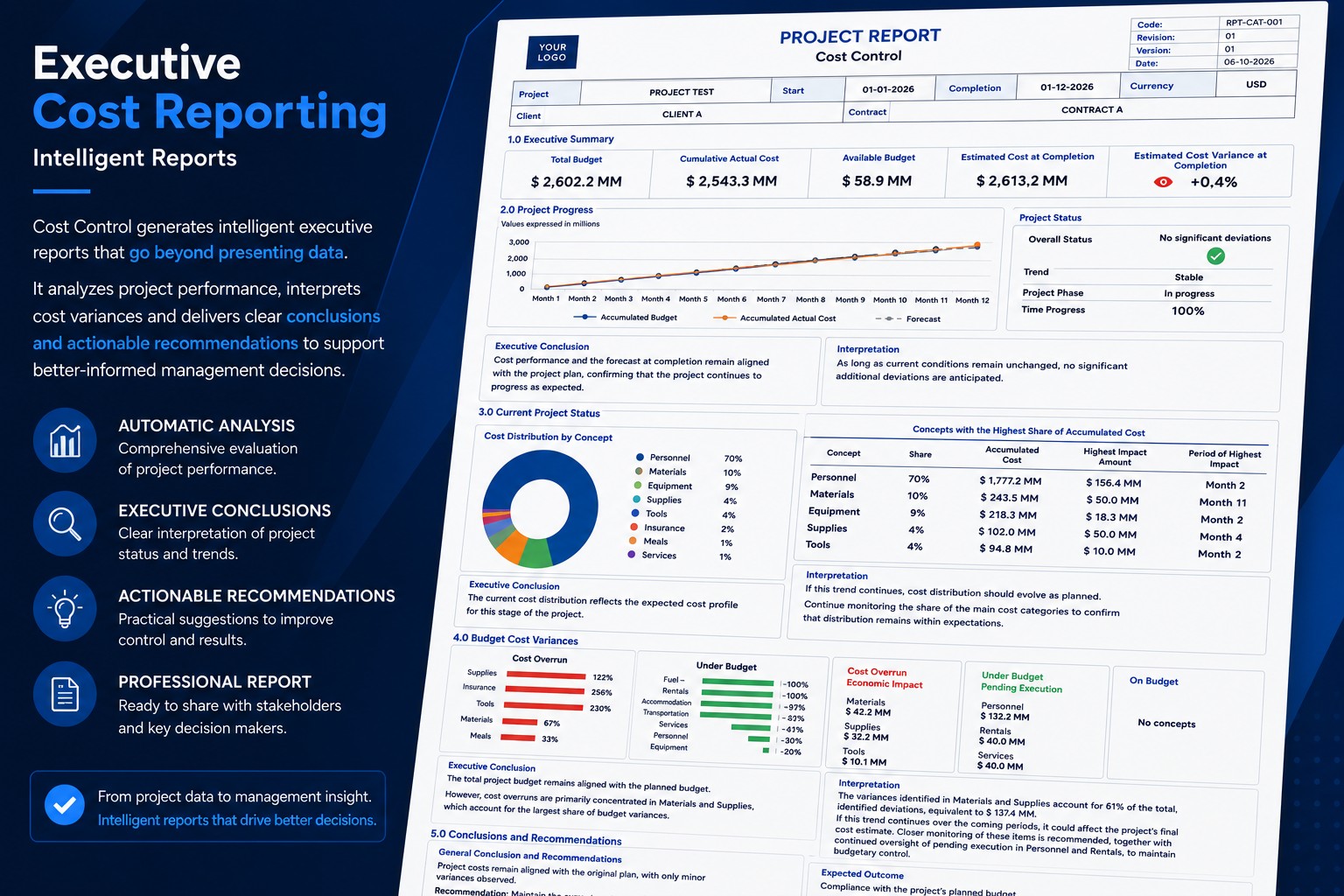 Executive Cost Reporting